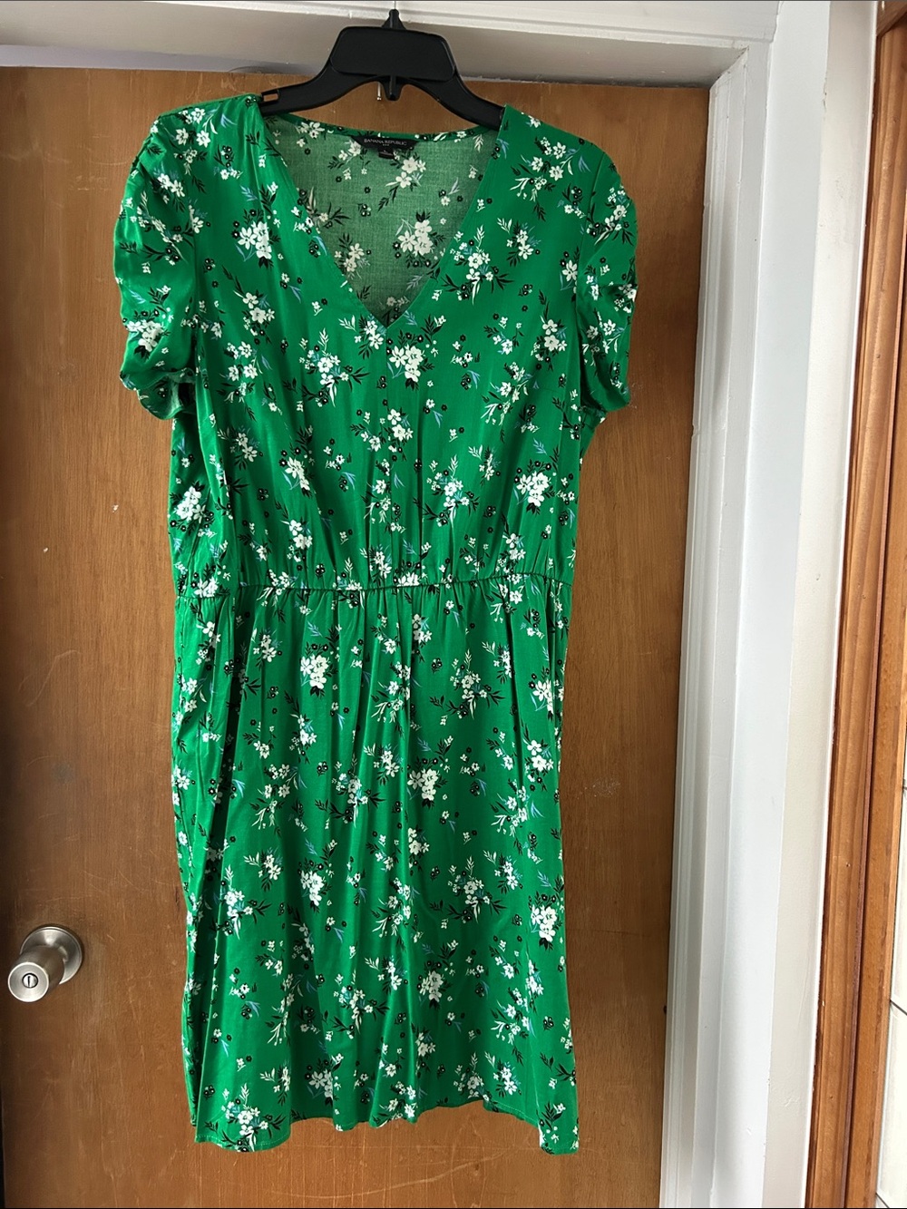 Banana Republic Green Floral Dress
